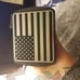 USA US American Flag Black Chrome Trailer Metal Hitch Cover with Stainless Steel