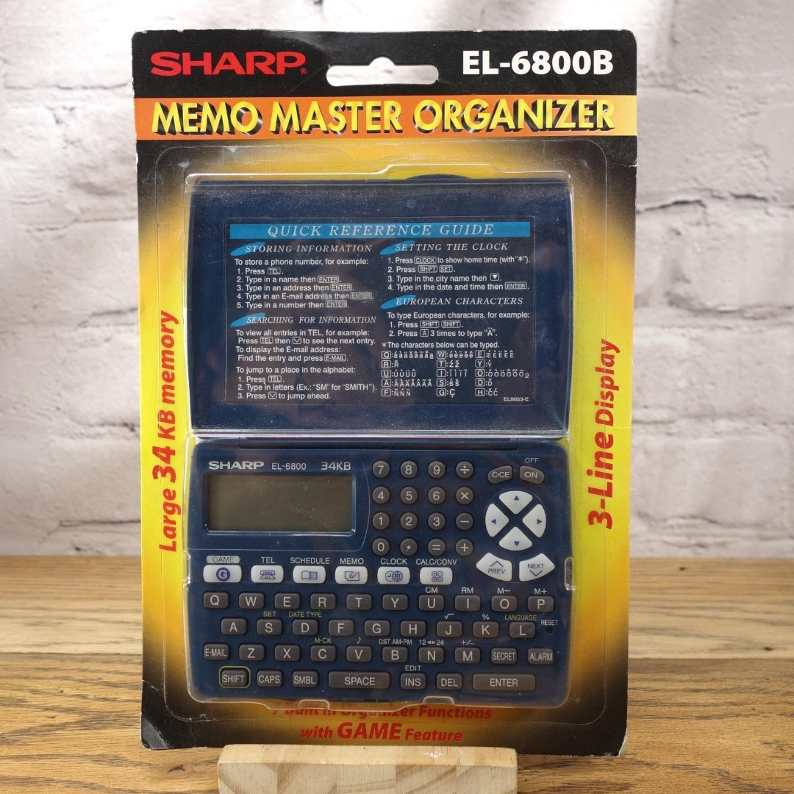 Sharp EL-6800B Memo Master Organizer