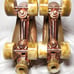 GOUPSKY Womens Roller Skates Retro High Top Quad Skate Shoes Size 9