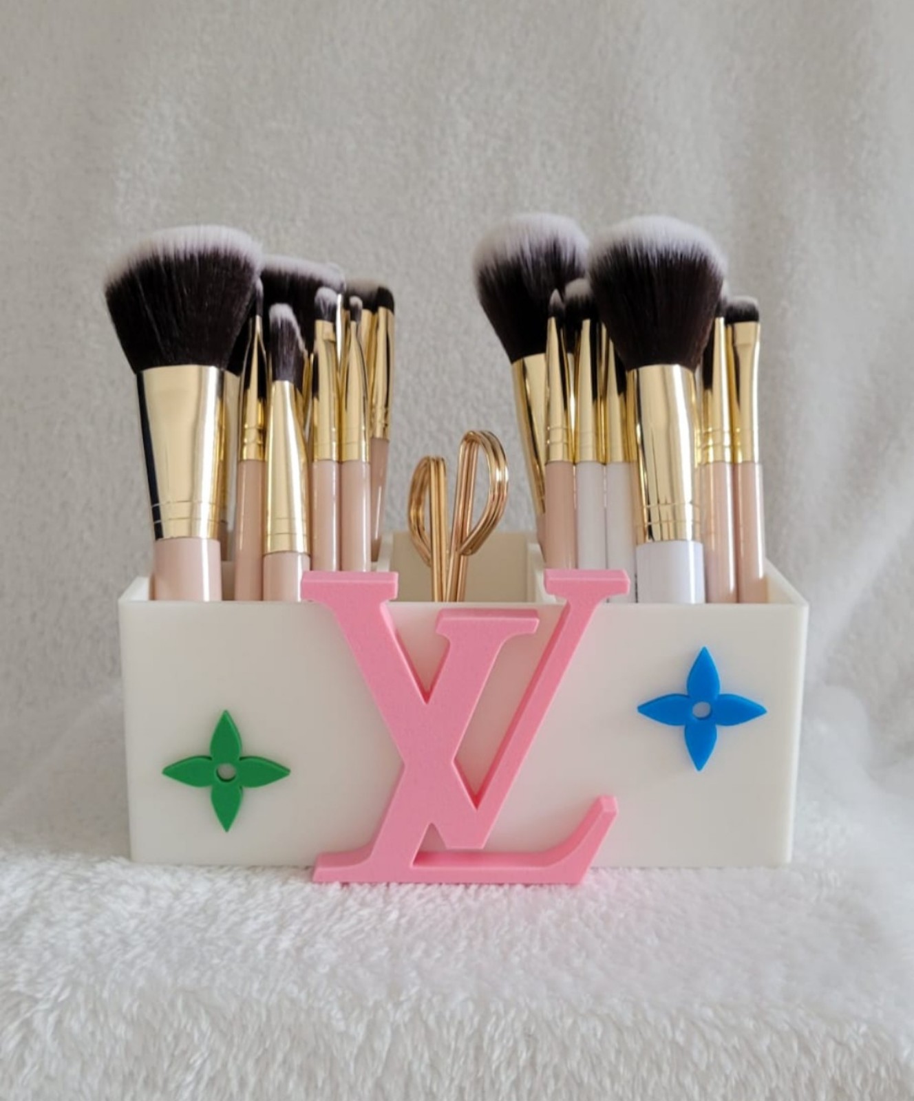 Makeup Organizer with bold letters