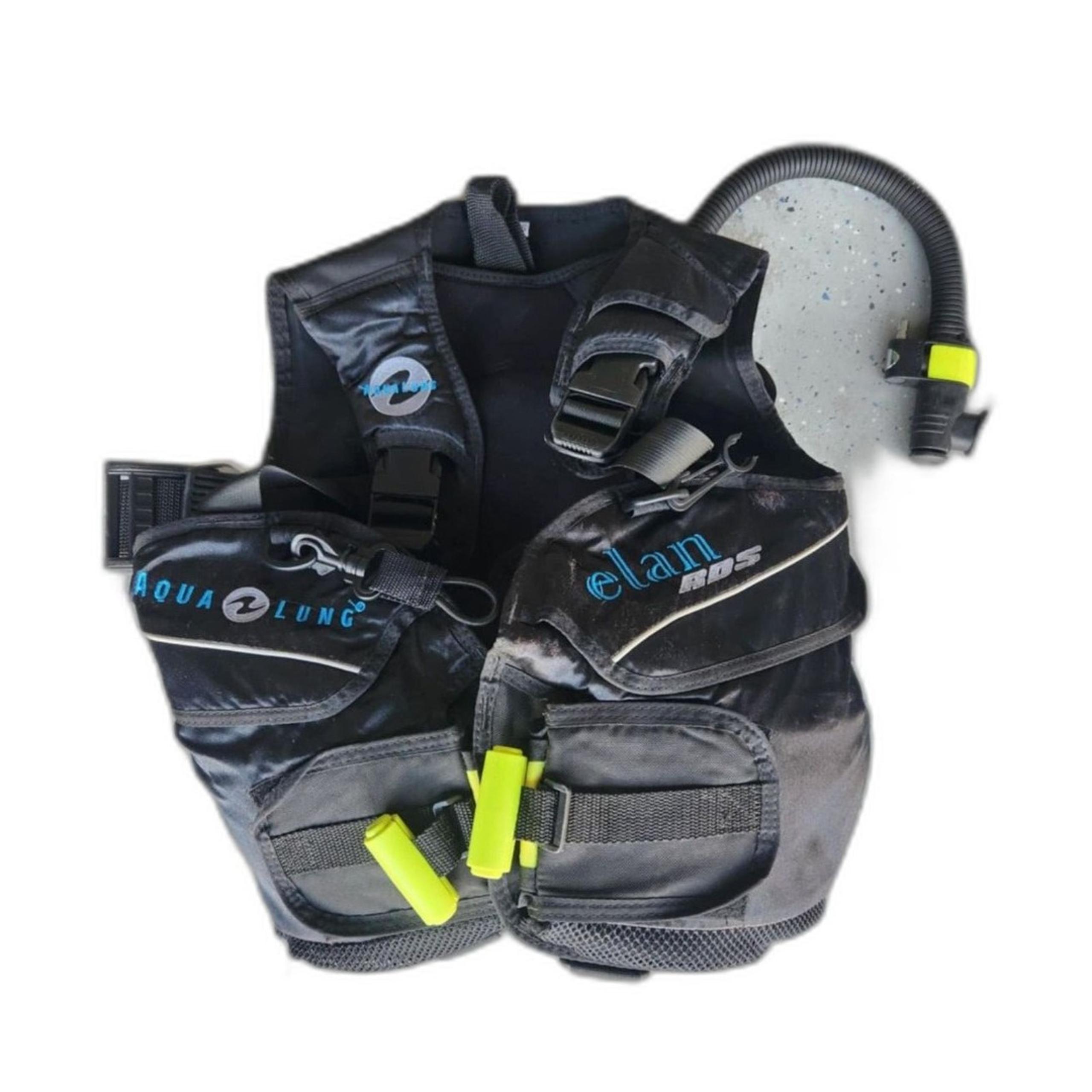 Aqua Lung Buoyancy Compensator XS Dive Vest Elan RDS SCUBA Diving Black