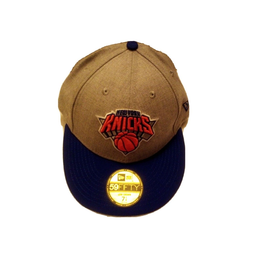 New Era New York Knicks LC 5950 Gray Fitted 7&1/4 Low Profile Cap