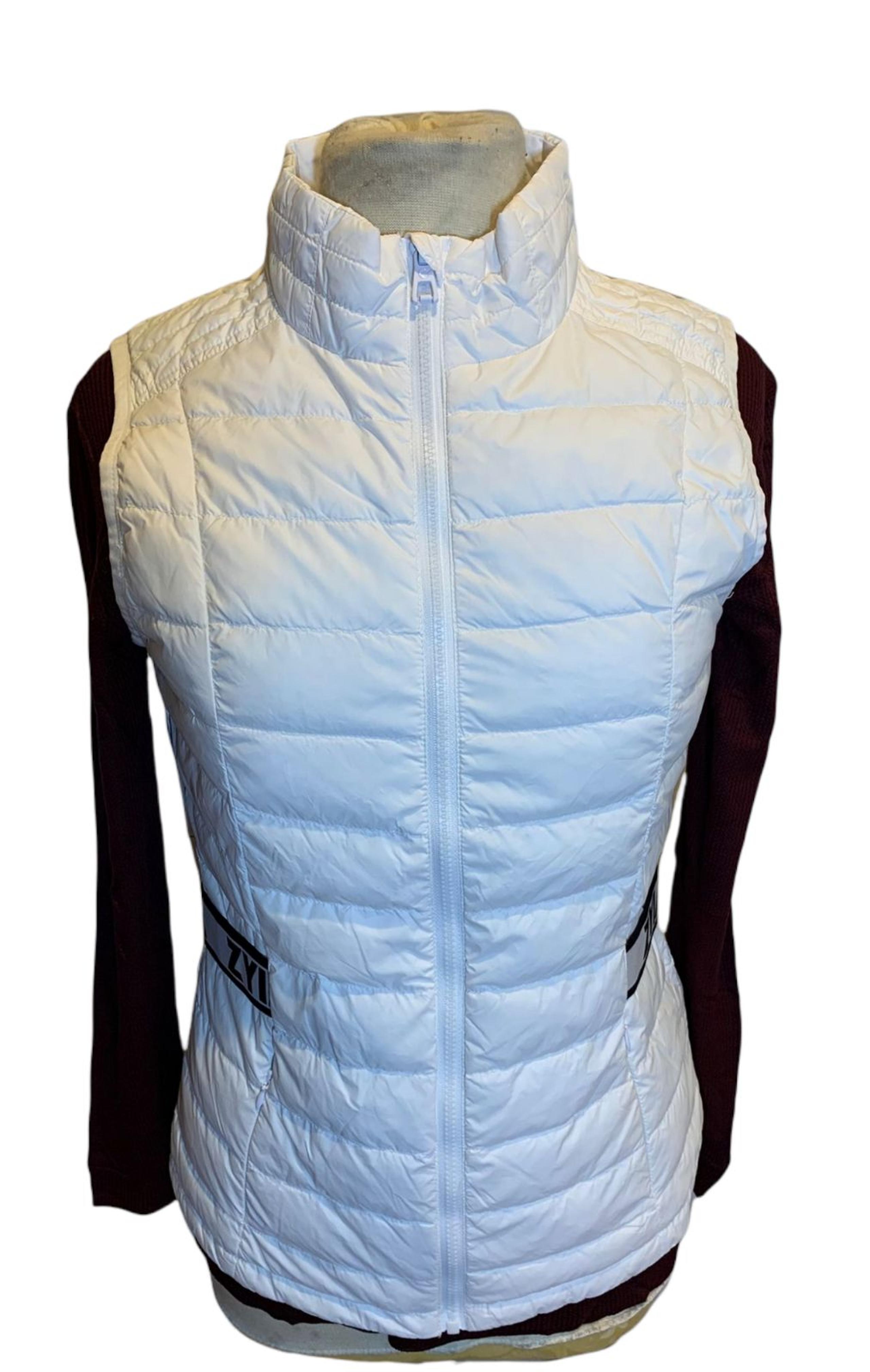 ZYIA White Alpine Down Vest NWT women's