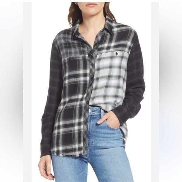 NWT Rails Brando Shirt Skyline Mixed Plaid size Large