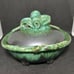 Exquisite Majolica Footed Jar. Vintage & Rare.