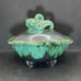 Exquisite Majolica Footed Jar. Vintage & Rare.