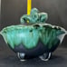 Exquisite Majolica Footed Jar. Vintage & Rare.
