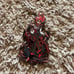 Hazbin Hotel Vampire red chrome Alastor enamel pin