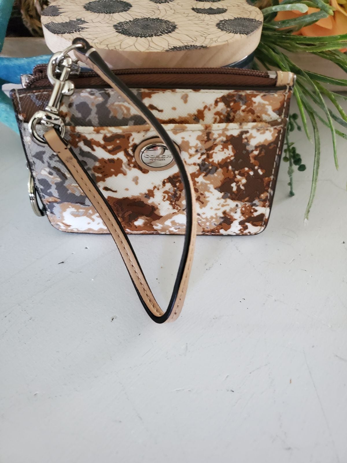 Coach ID Card Key wallet.EUC