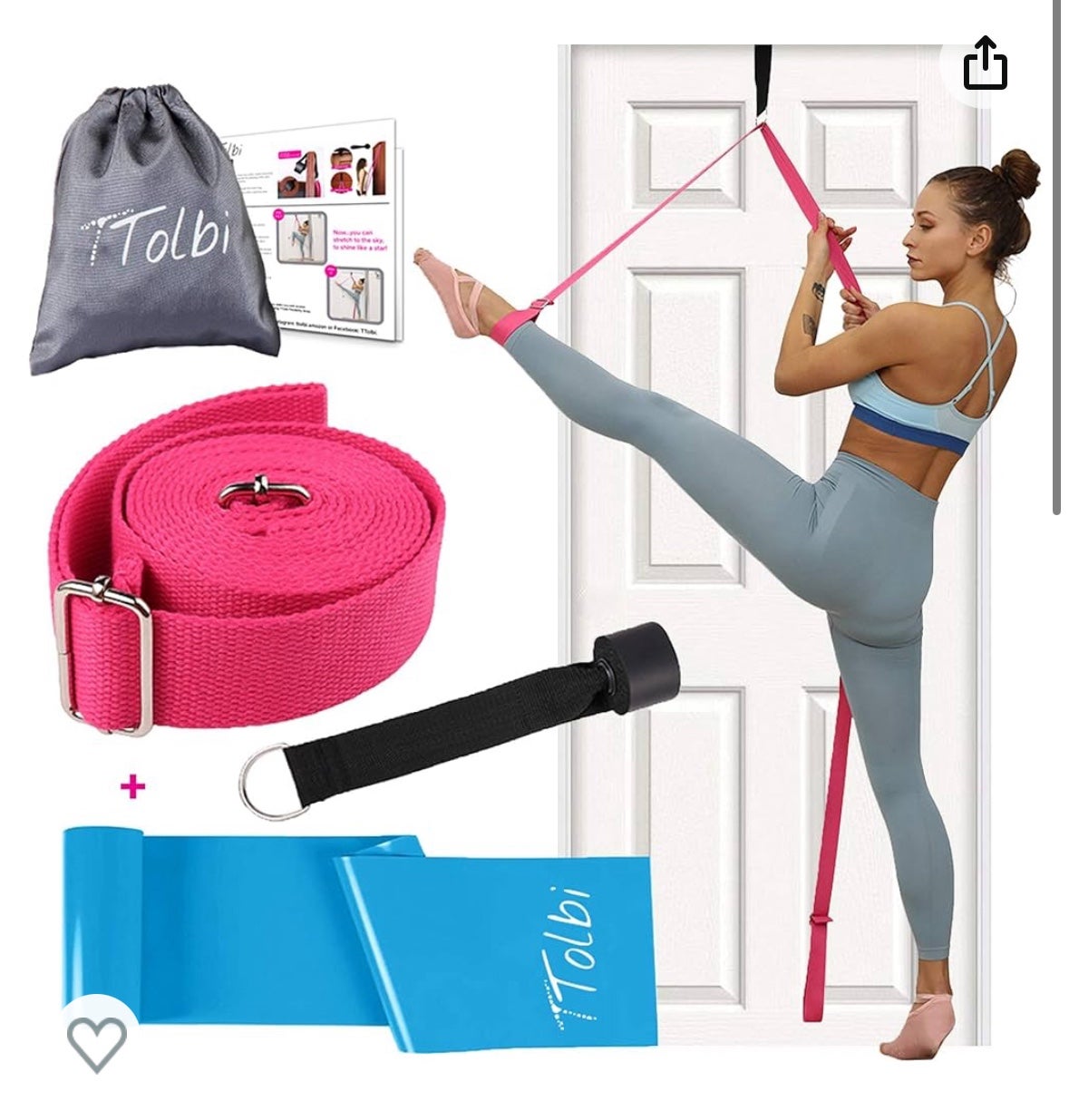 Ballet Starter Kit: Ballet shoes, Gel Toe Pads & Door Leg Stretcher Kit