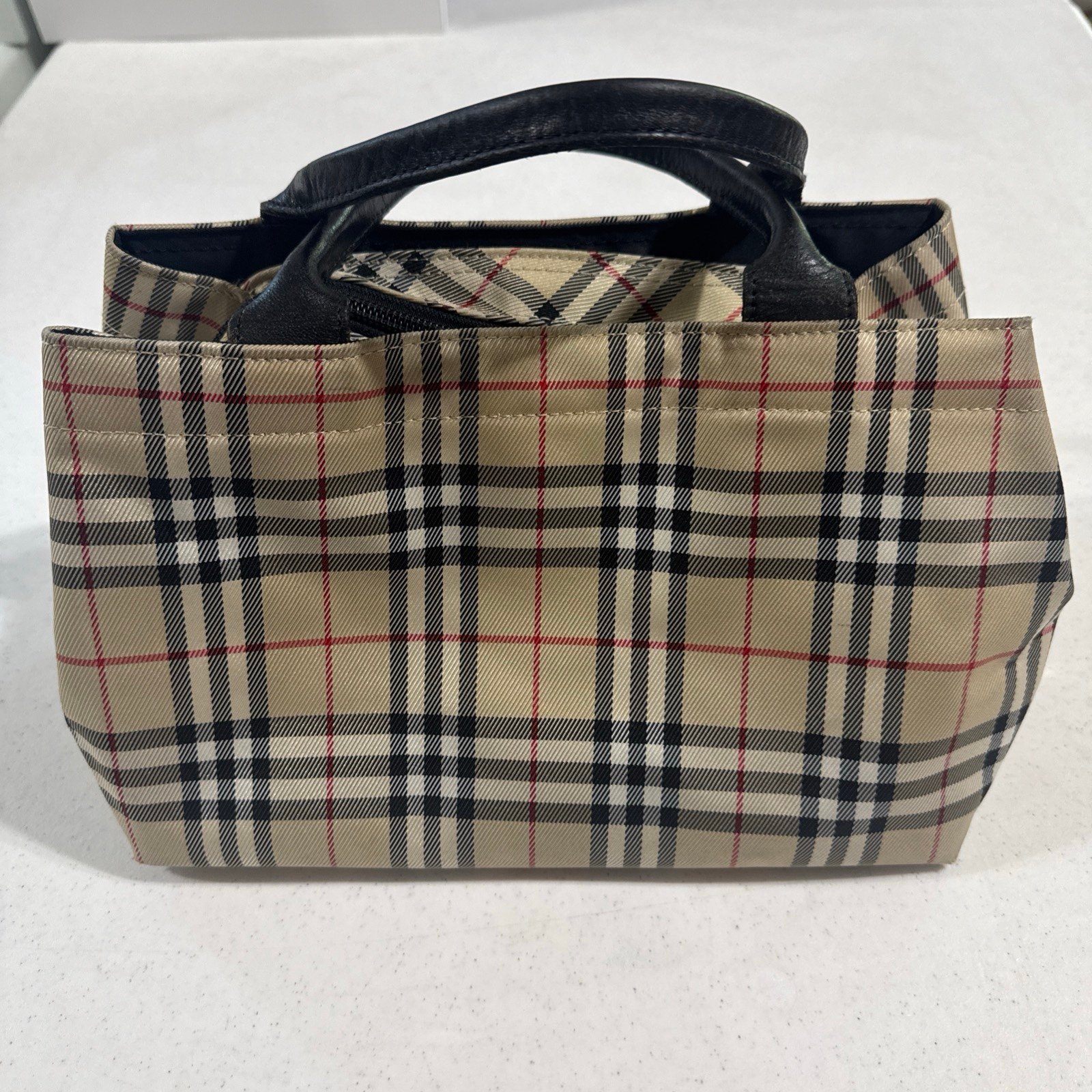 Burberry Bag NovaCheck Authentic Beige & Black