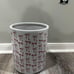 pink bow bathroom trash can