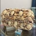 Vintage hand made Tiny Natural Ocean Sea Shells Tiny Miniature artwork basket je