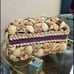 Vintage hand made Tiny Natural Ocean Sea Shells Tiny Miniature artwork basket je