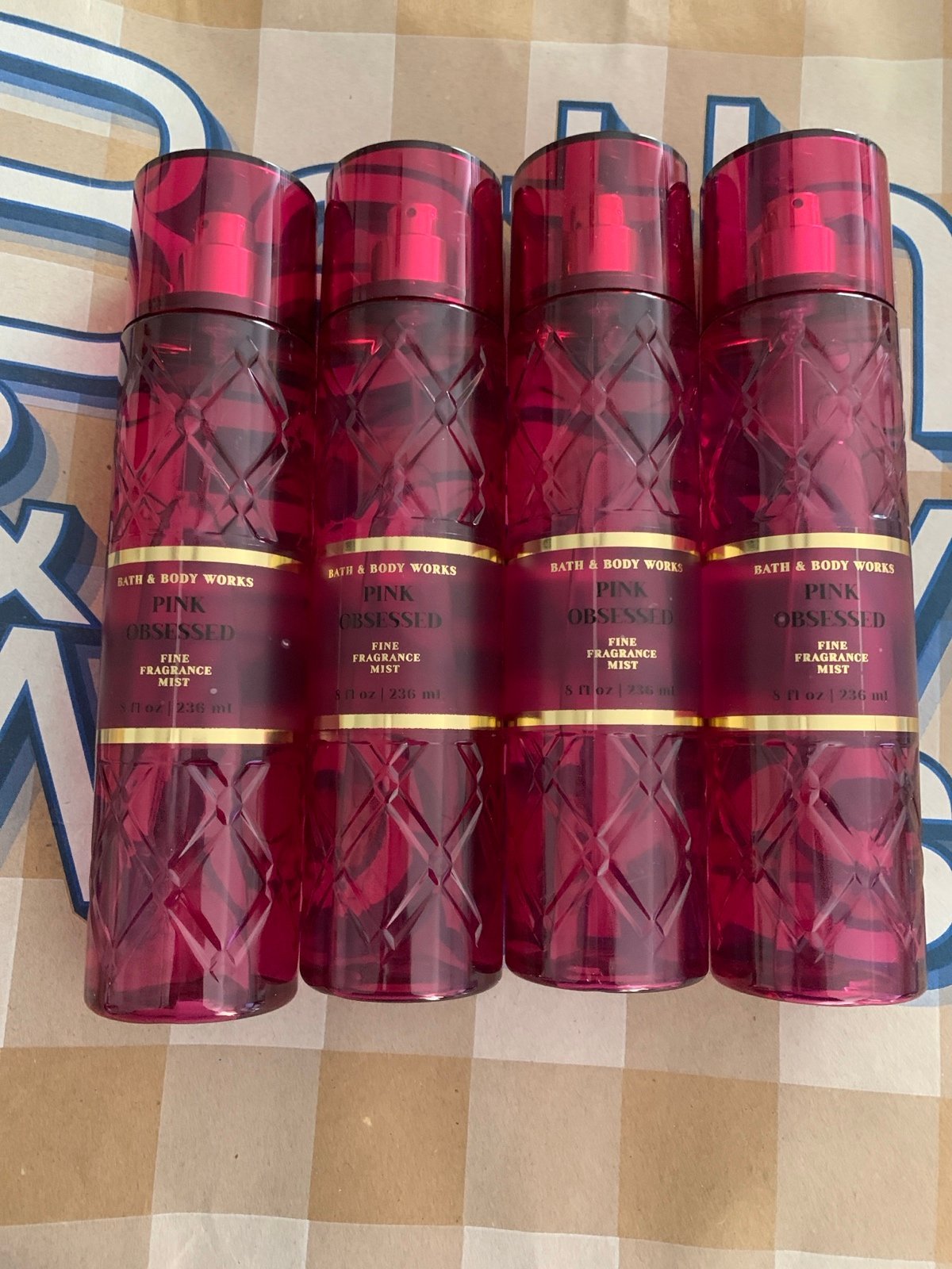 Amazing price! Set of 4 PINK OBSESSED luxury mists from BBW