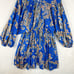 Free People Womens S Boho Blue Arzel Kimono A Line Babydoll Dress Maximalism