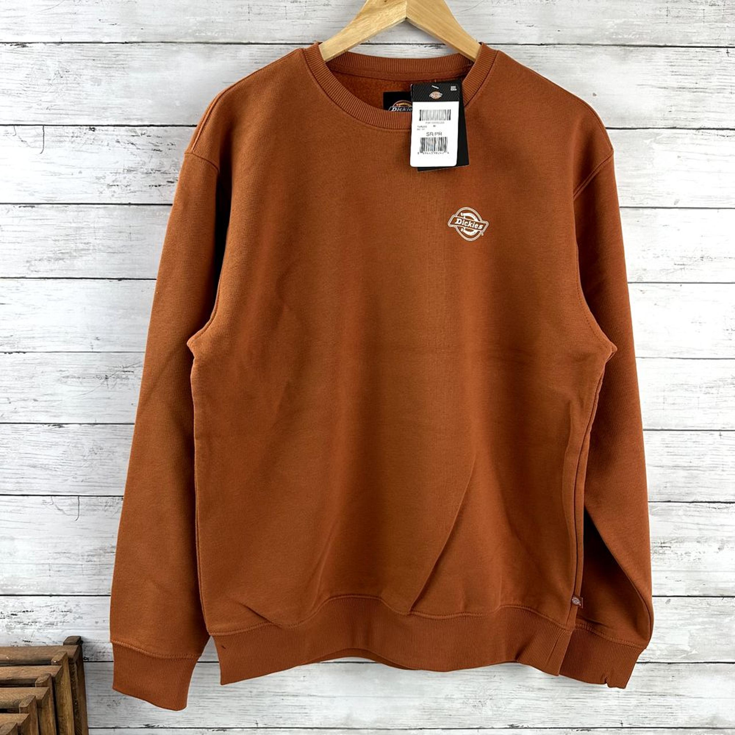 Dickies Mens Small Crew Neck Pullover Sweatshirt Brownish NWT