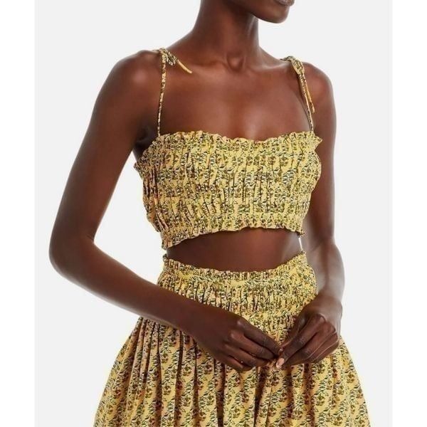 Rhode Pari Cropped Top Jawahar Garden Golden Size 8