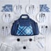 6 Person Tableware Camping Picnic Holdall Bag with Cooler Compartment