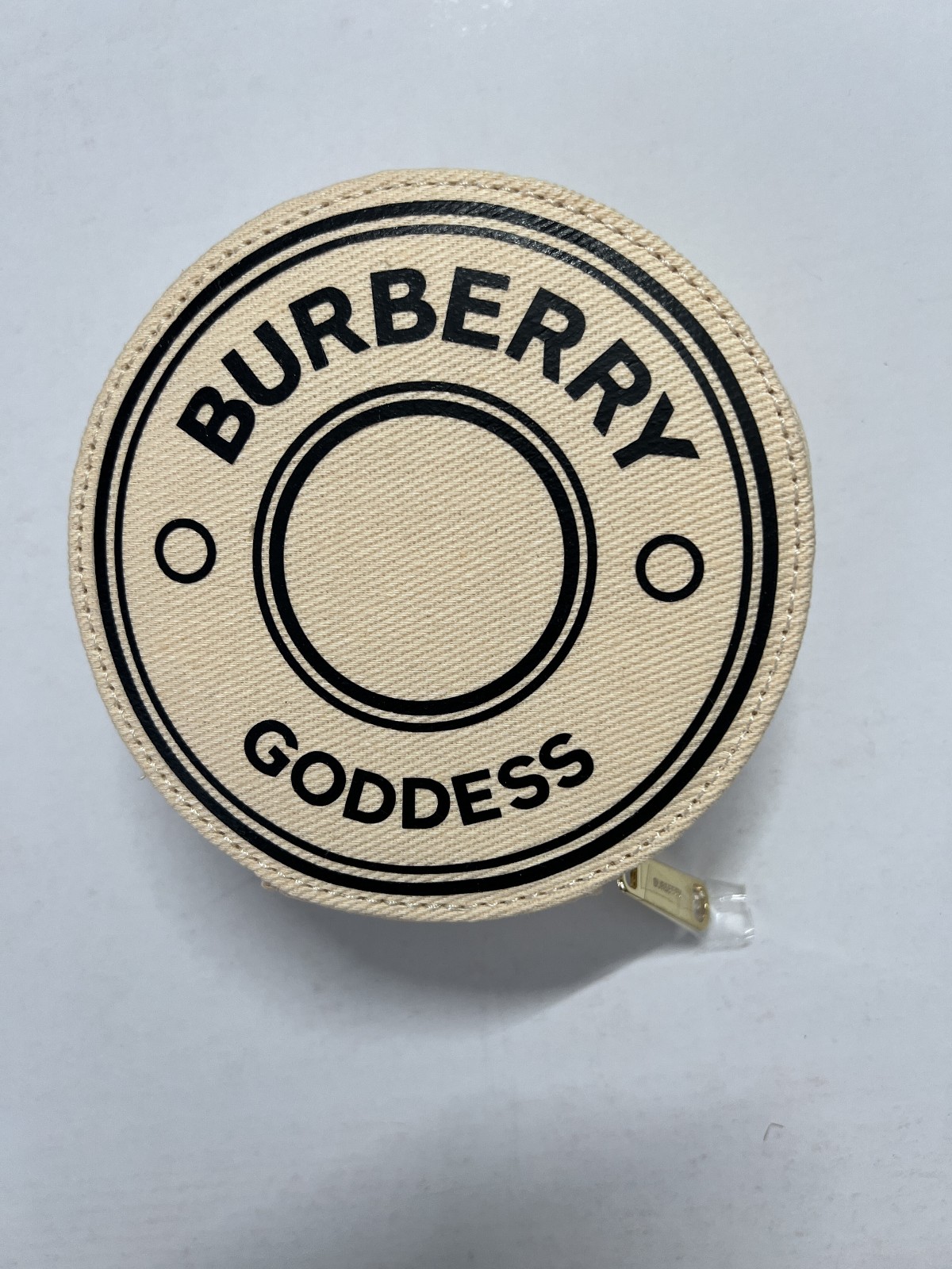 Burberry Goddess 5 Zip Around Travel Jewelry Case Round