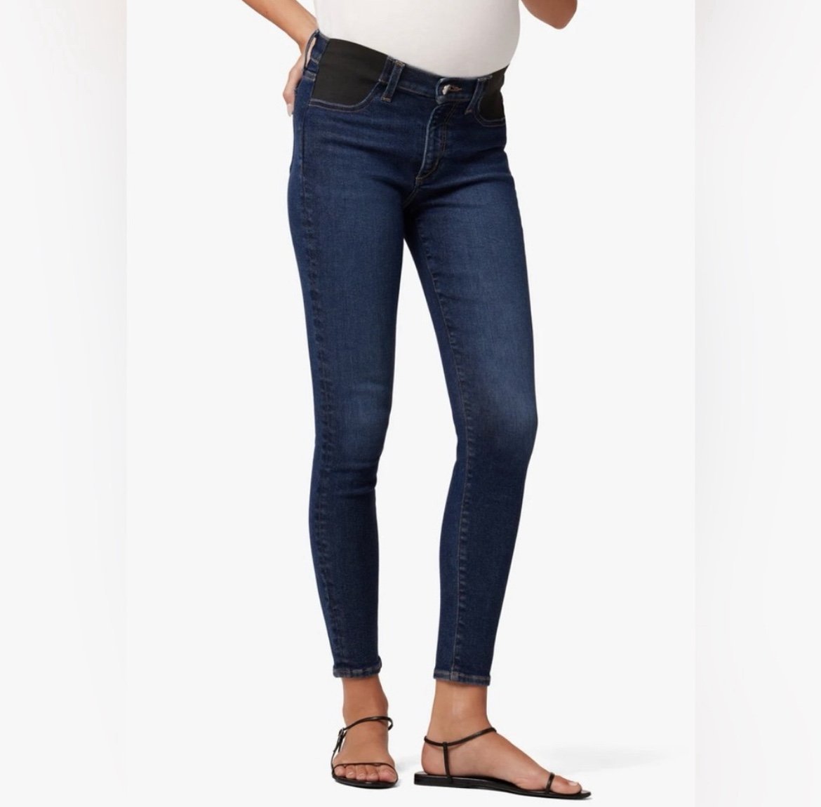 NEW Joe’s Jeans The Icon Mid Rise Skinny Ankle SnapBack Maternity Jean