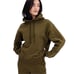 Girlfriend Collective Olive Green Fleece Pullover Hoodie size Large