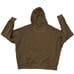 Girlfriend Collective Olive Green Fleece Pullover Hoodie size Large