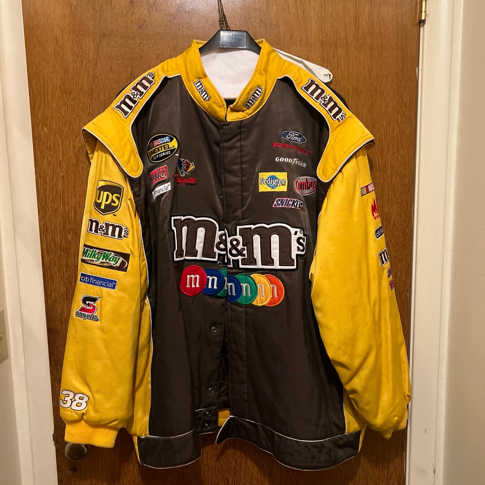 Vintage NASCAR Jacket Chase Authentic Drivers Line M&M's 3XL Made In Vietnam