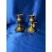 Vintage Pair of Brass Candlestick Holders with Finger Thumb Ring