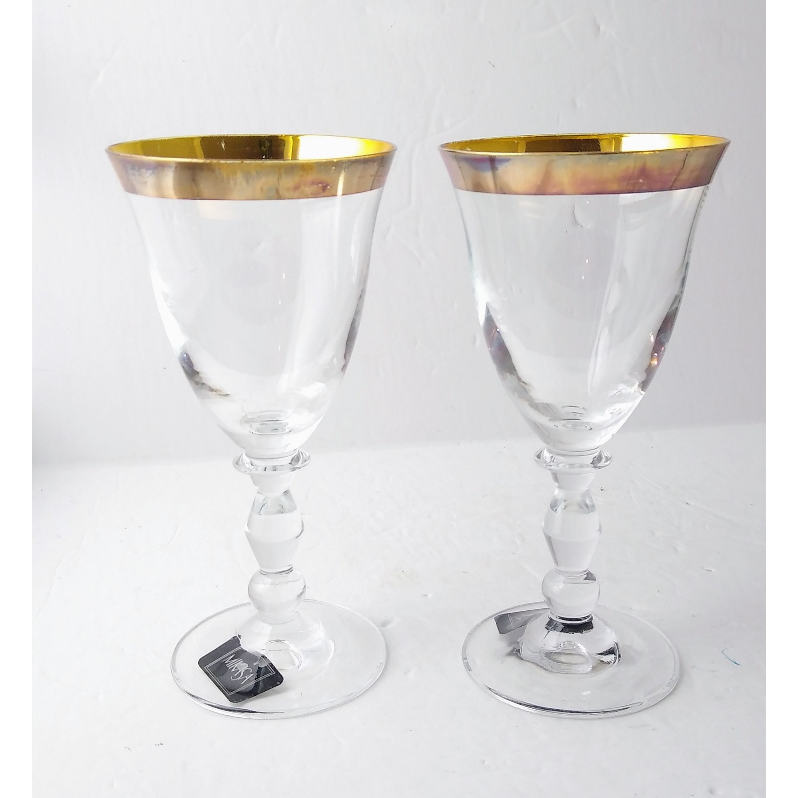 Mikasa Kensington Gold Wine Glasses