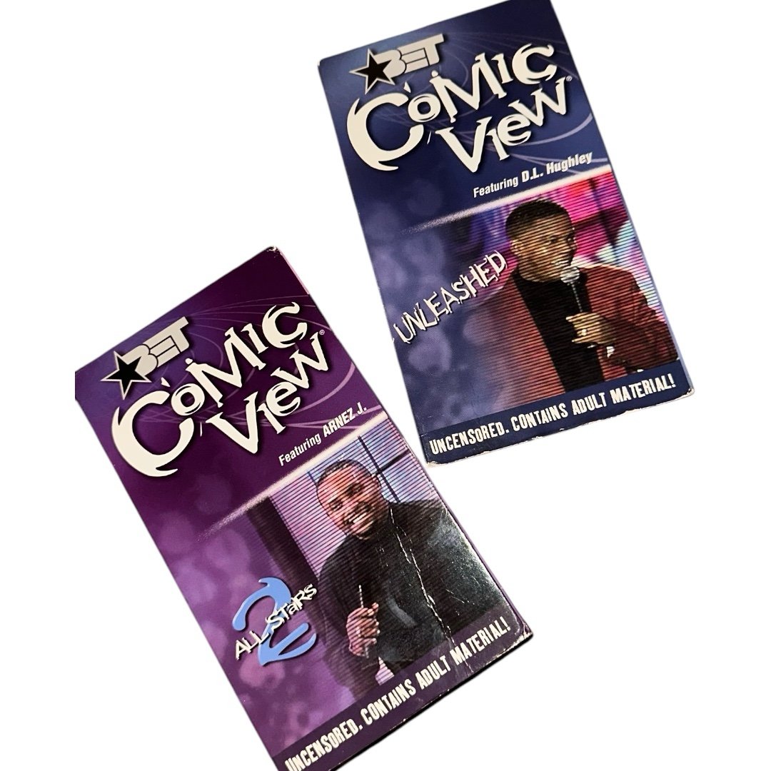Vintage COMIC VIEW BET VHS TAPES DL HUGHLEY & ARNEZ J.