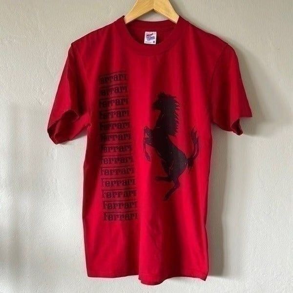 Vintage Red FERRARI 80’s Shirt