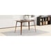 Solid Wood Dining Table with Walnut Legs
