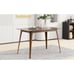 Solid Wood Dining Table with Walnut Legs