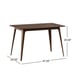 Solid Wood Dining Table with Walnut Legs