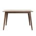 Solid Wood Dining Table with Walnut Legs
