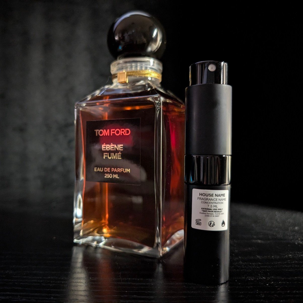 Tom Ford Ebene Fume w/DLX 7.5 mL ATOMIZER #altbundle #tb4yb