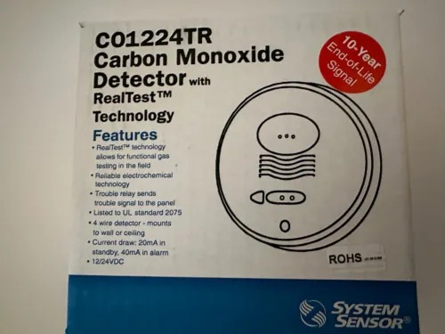 System Senor C01224TR Carbon Monoxide Detector