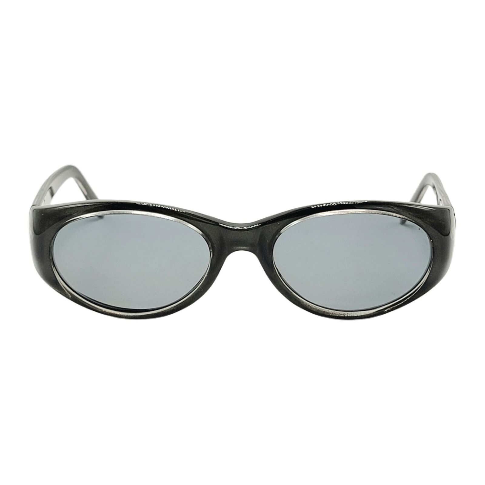 Vintage Fendi Retro Eyeglasses Oval Pewter Gray Eyewear Frame