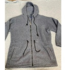 Womens Large Land End Fleece Zip-Up
