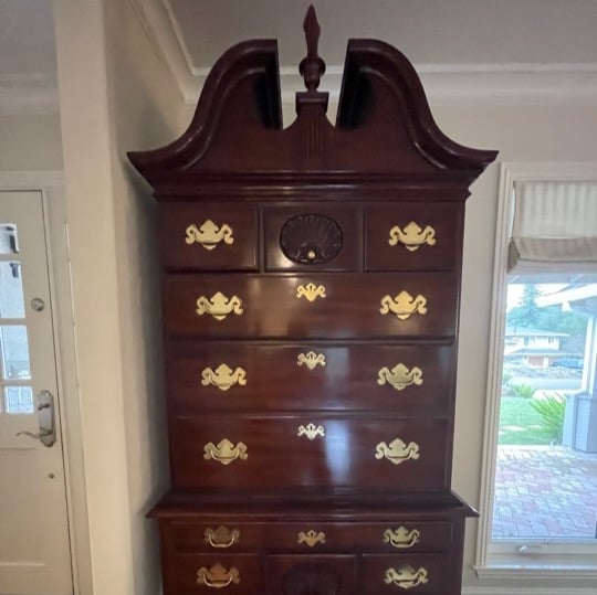 Henkel Harris Virginia Galleries Philadelphia Highboy in mahogany