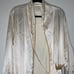 I.W. Harper Creamy White and Gold Silk Drinking Robe. Kentucky Bourbon Whisky