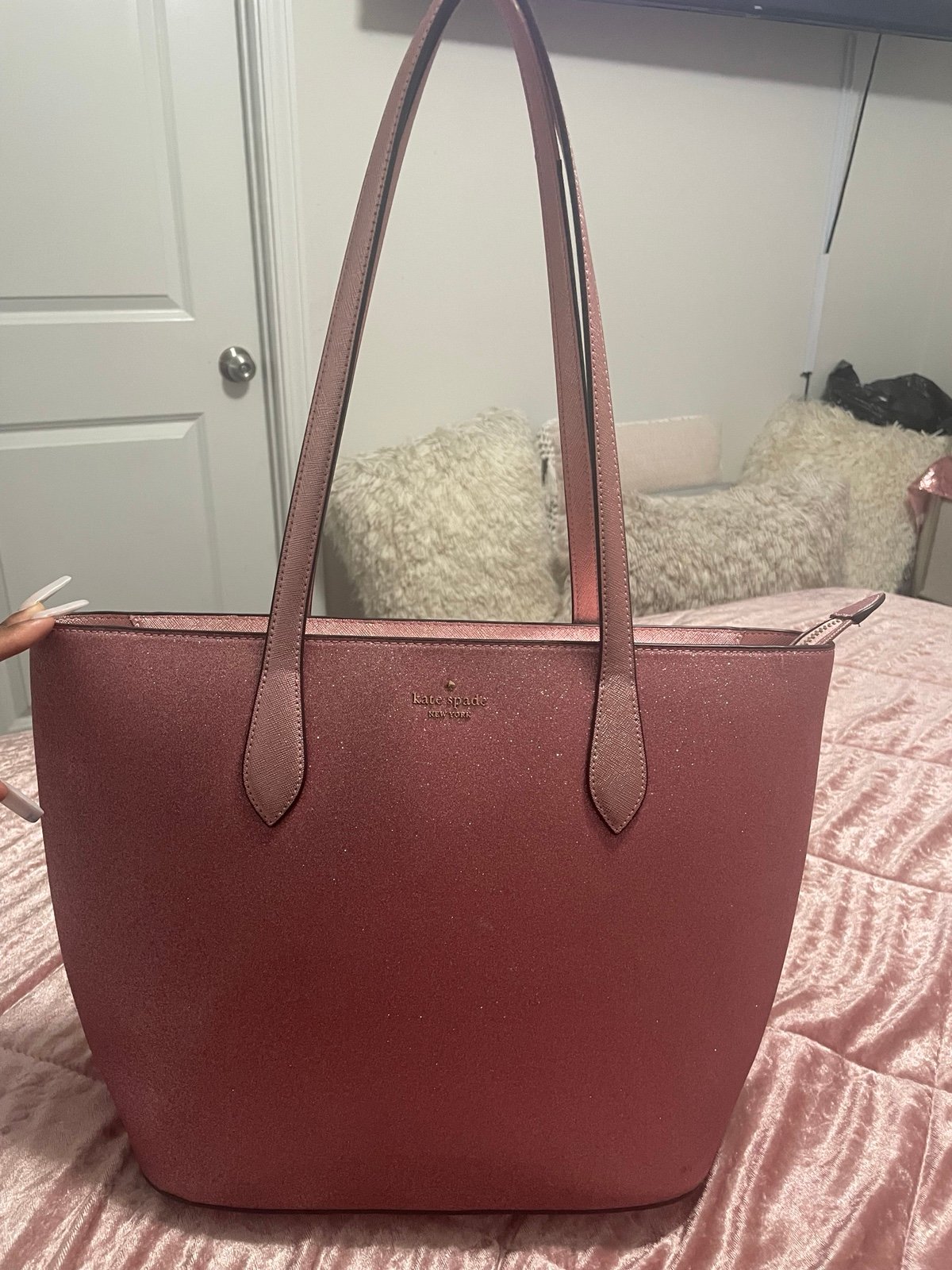 Kate spade shimmer tote bag