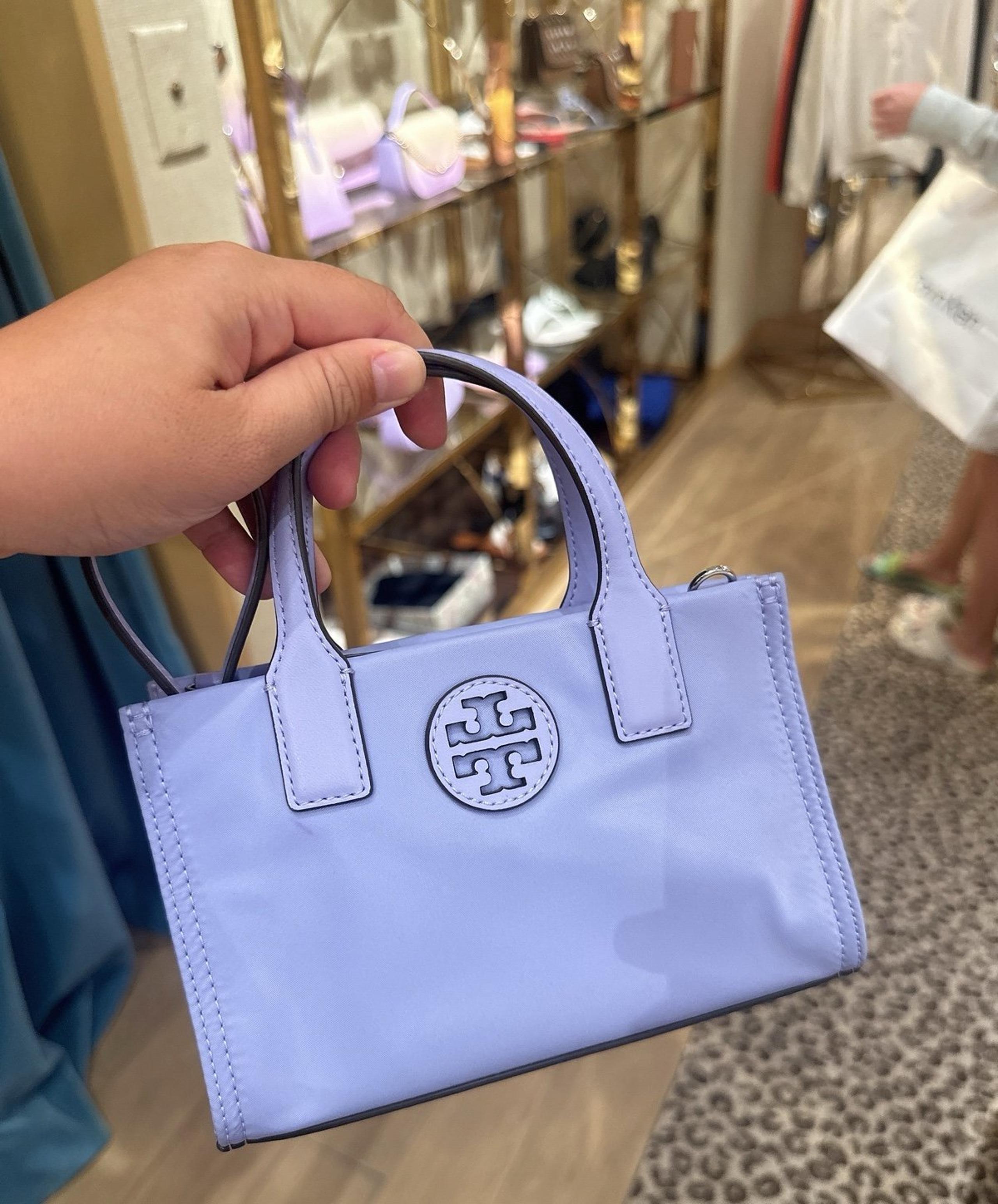 Tory Burch Ella Nylon Logo Mini Tote In MIRAGE 146437 NWT
