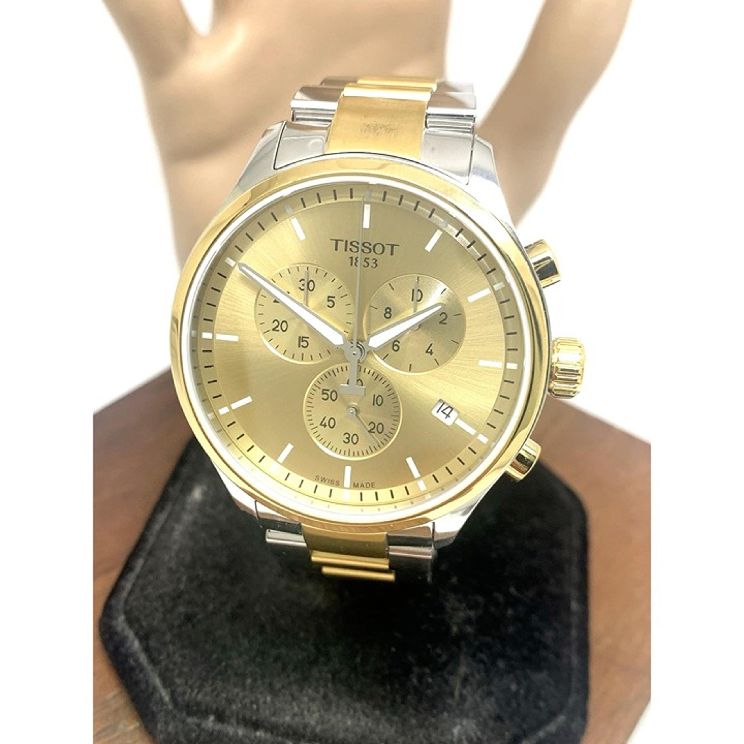 Tissot Men's Watch Chrono XL Swiss Quartz Chronograph Two Tone T1166172202100