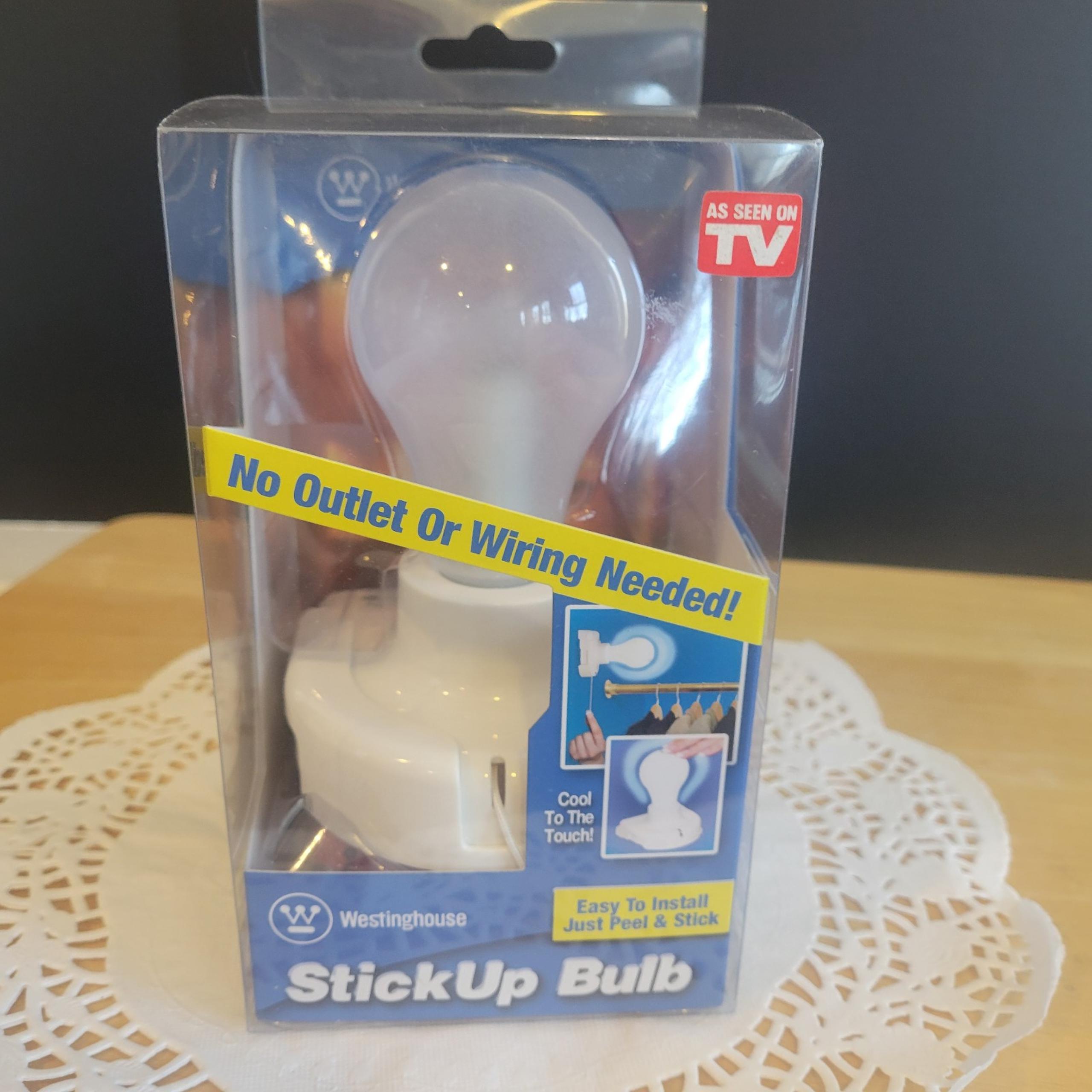 Westinghouse As Seen On TV Closet Wall StickUp Bulb Light Lamp Peel & Stick NEW