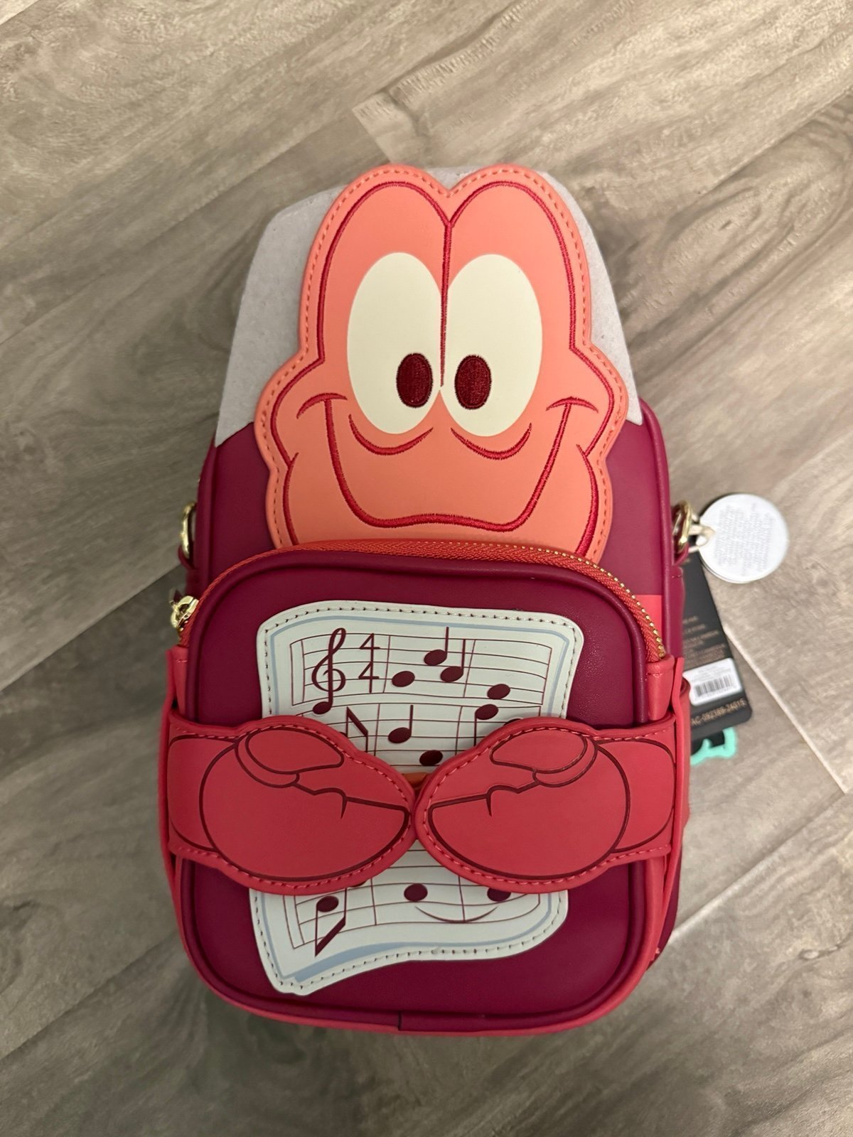 NEW Loungefly Sebastian Backpack Purse Little Mermaid Crab Crossbuddies Bag