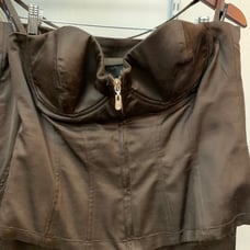 VGUC Bebe Corset top with pencil skirt