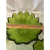 Blenko Glass 4 piece Olive Green Glass Salad Bowl Set Glass Petal bowls