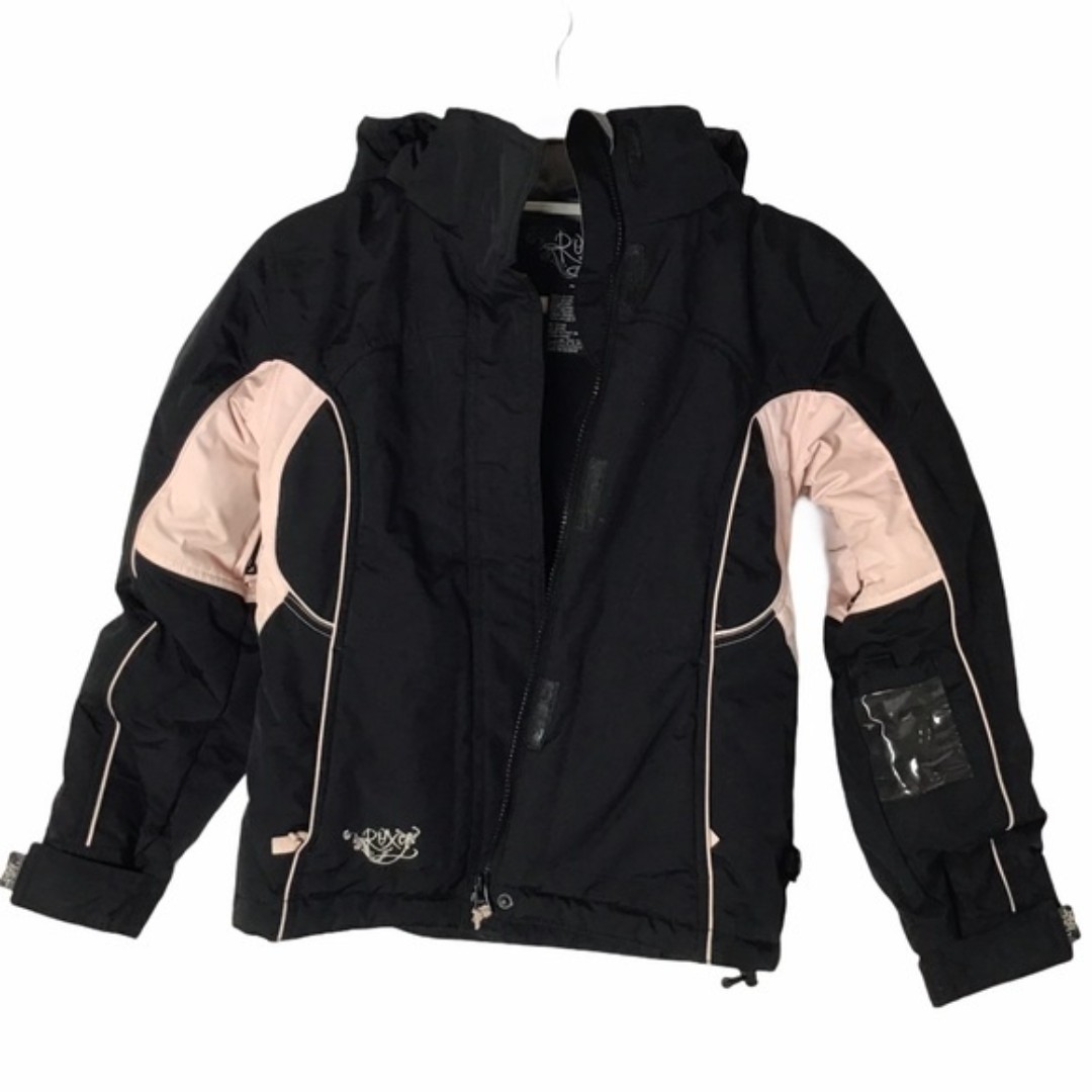 Roxy Snowboard Jacket Black and Pink Size Girls M